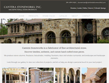 Tablet Screenshot of canterastoneworks.com
